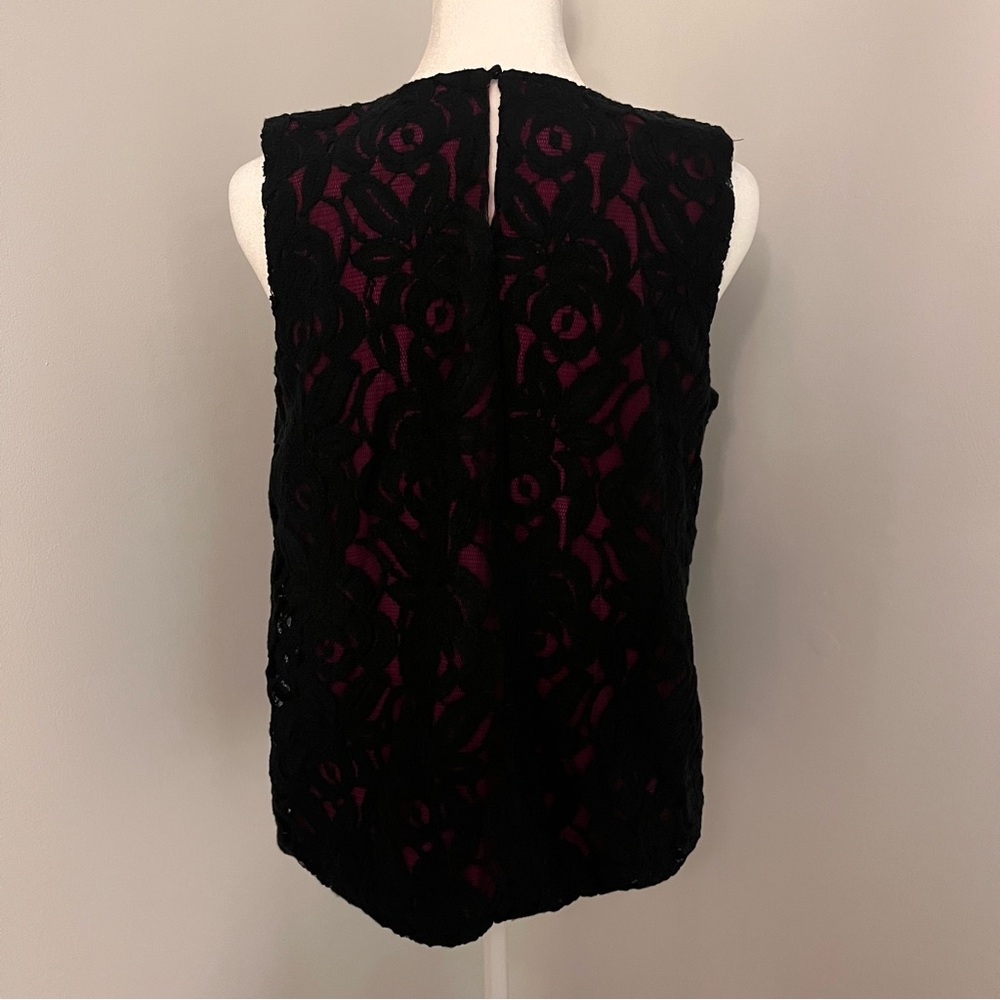 Alfani Lace Sleeveless Top Size Medium - Picture 2 of 6